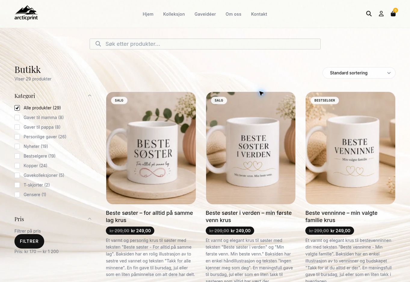ArcticPrint — Katalog produktów