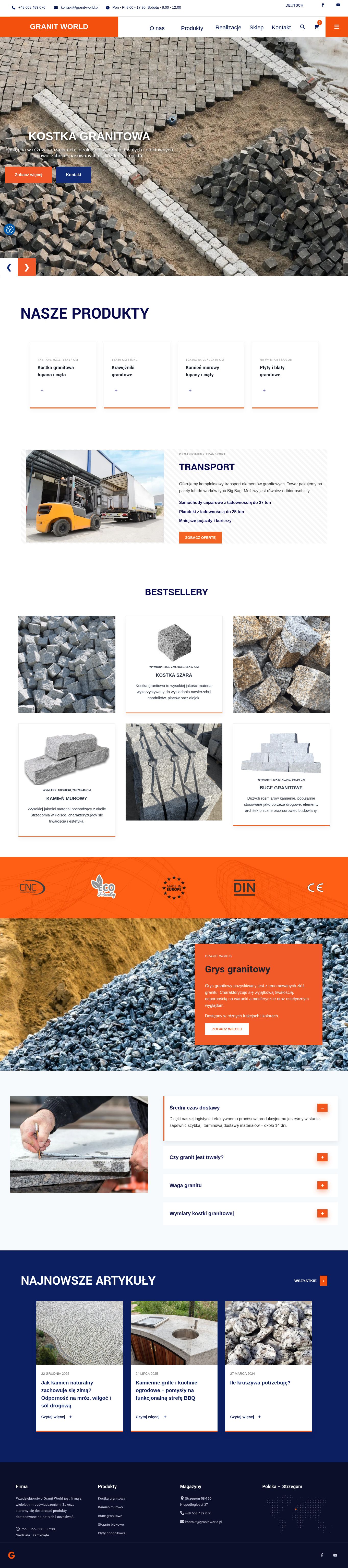 Granit World — podgląd projektu