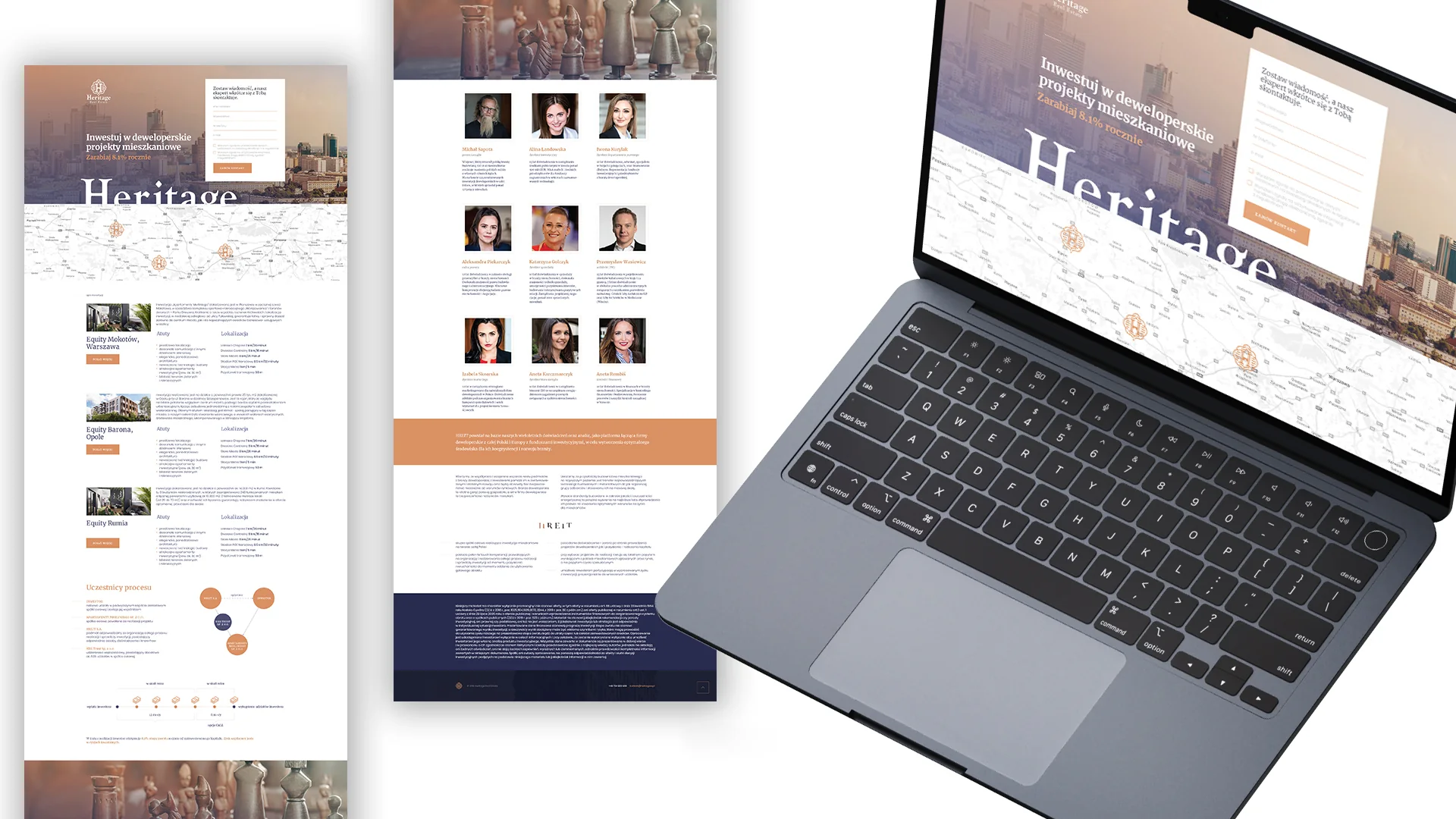 Heritage Real Estate — podgląd projektu